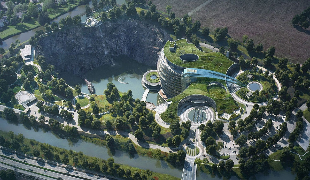 Mobilier d'extérieur Vondom à l'InterContinental Shanghai Wonderland, l'hôtel le plus bas du monde