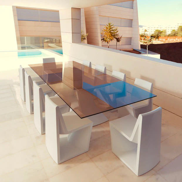 Table de Jardin en Verre