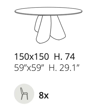 table ronde bois massif pied central