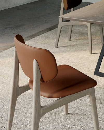 chaise frene assise tissu