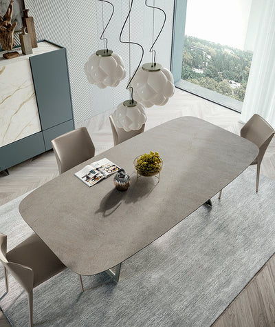 table de salle à manger en bois et métal 