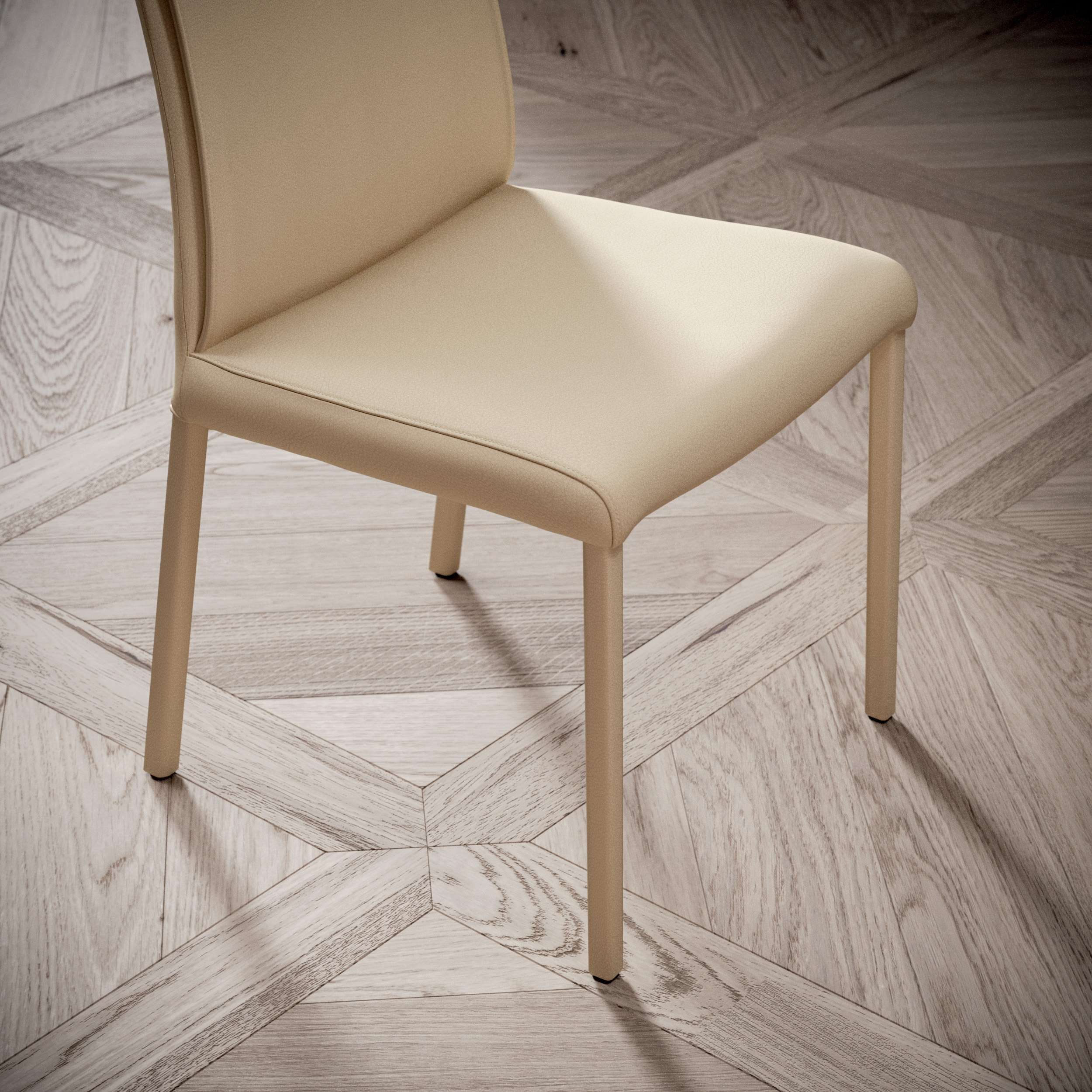 chaises salle manger cuir dossier haut