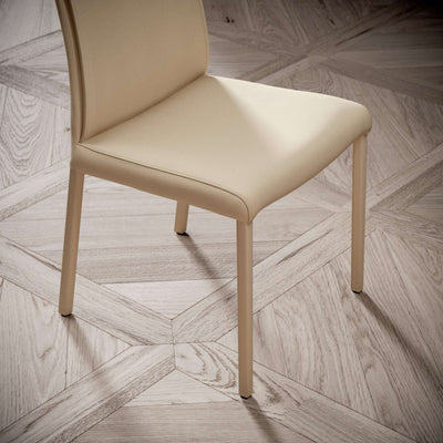chaises salle manger cuir dossier haut