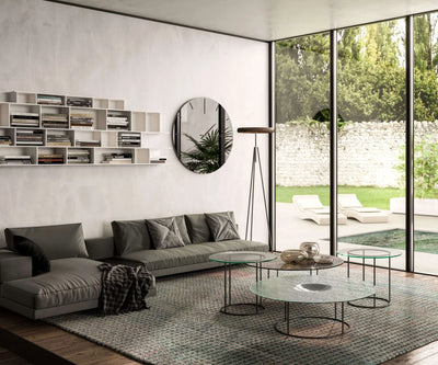 table basse ronde pied central metal