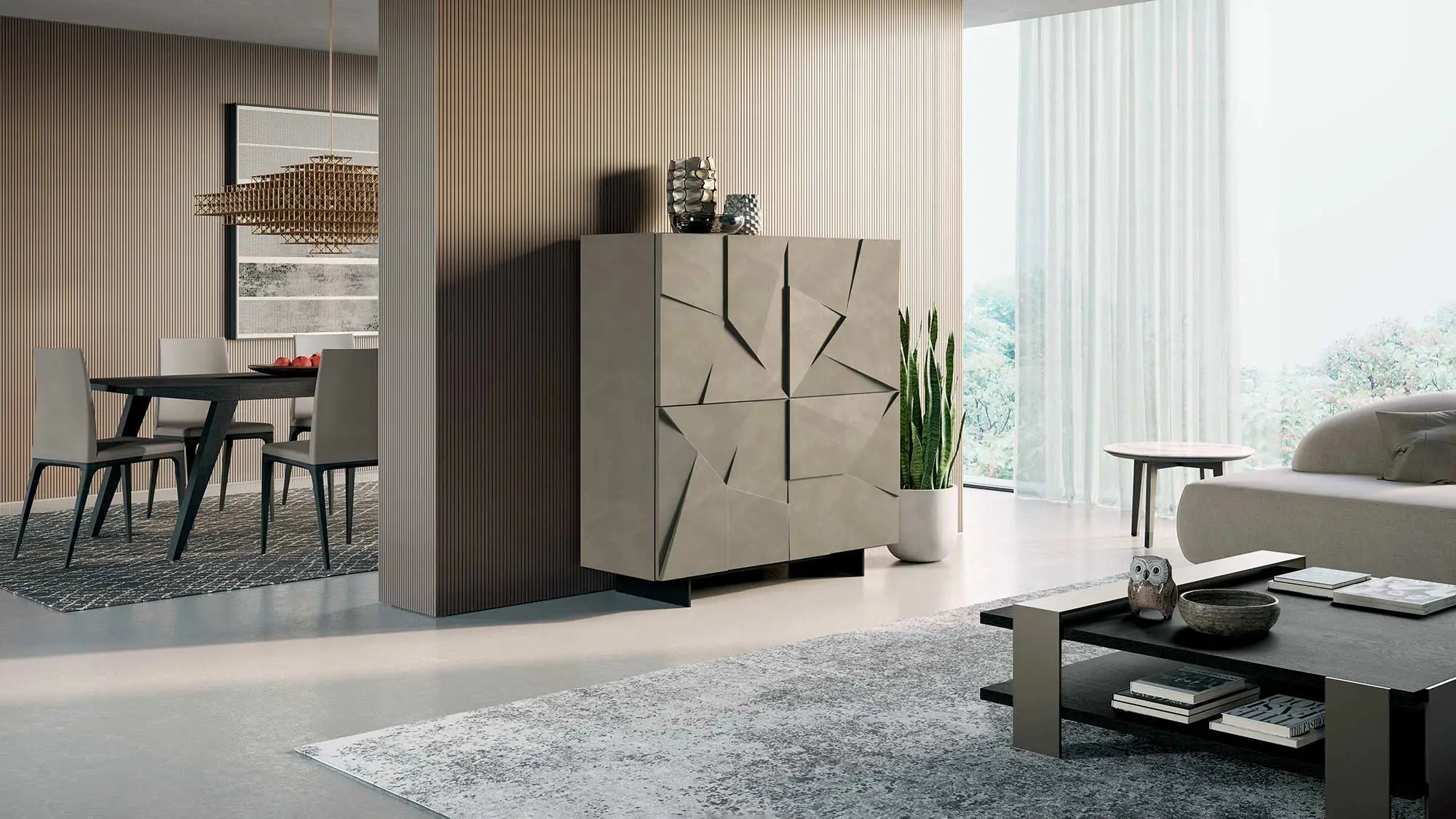 table basse noir et or carré