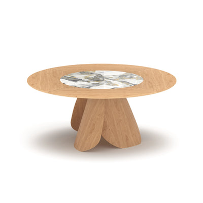 table ronde extensible 10 personnes pied central