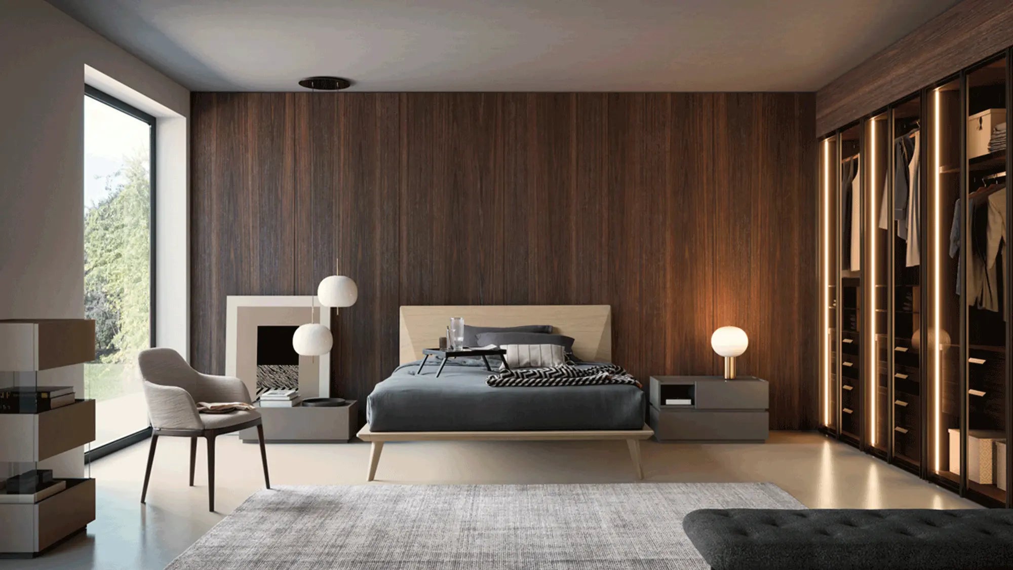 chaise tissu et bois italienne 