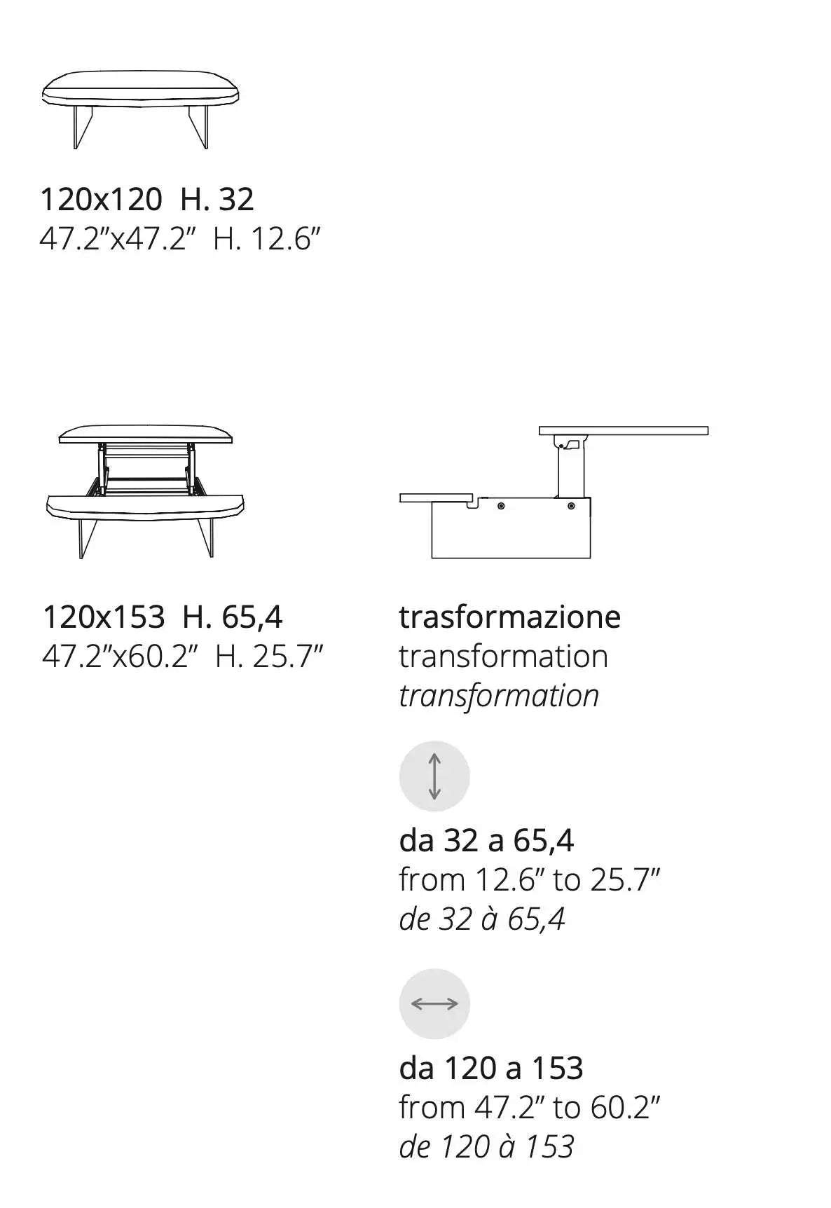 table basse modulable bois massif