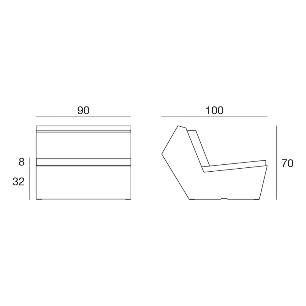 Dimensions diagram, Faz - Centre Module