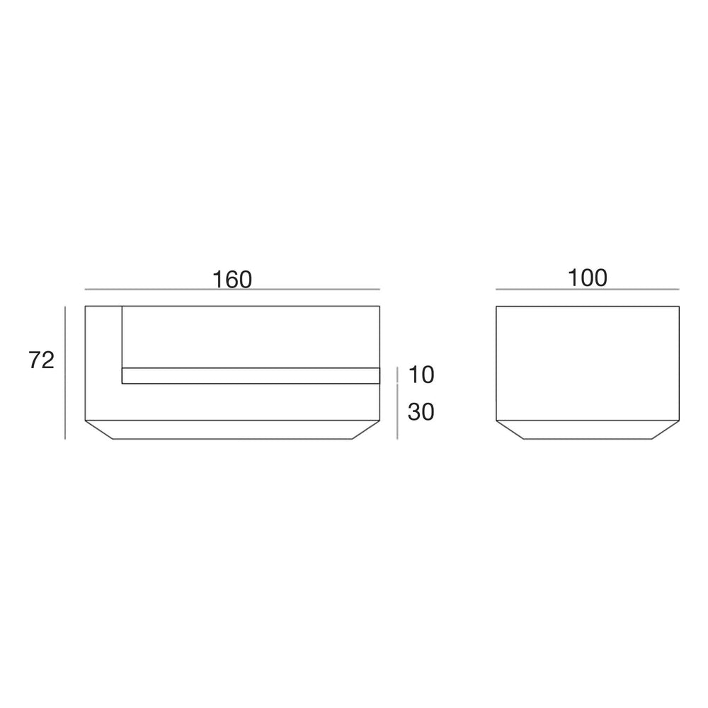 Schéma de dimensions, Vela - Modul rechts