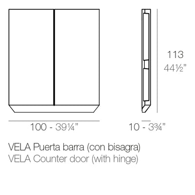 Bar Vela - Module Porte Battante