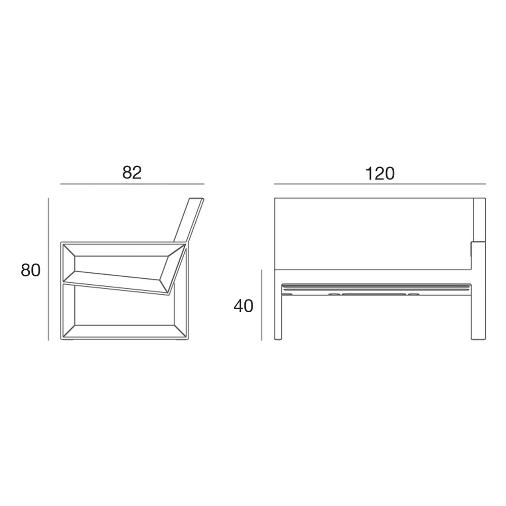Esquema de dimensões, Frame - Módulo braço esquerdo