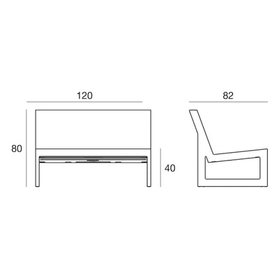 Schéma de dimensions, Frame - Module Central