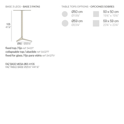 Table Haute - Faz Ronde