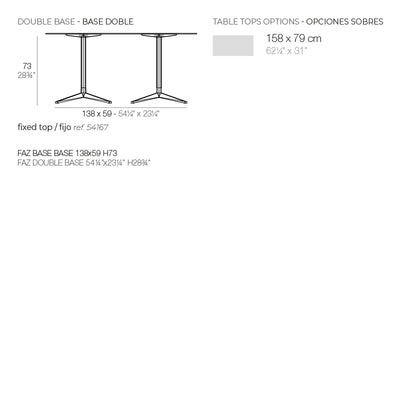 Table - Faz Inox Rectangle