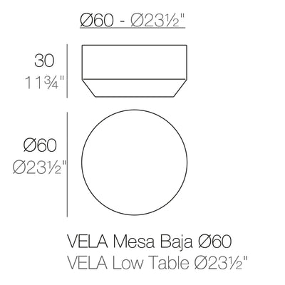 Table Basse - Vela Ronde ø60 cm