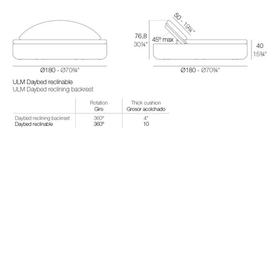 Daybed - ULM Inclinable