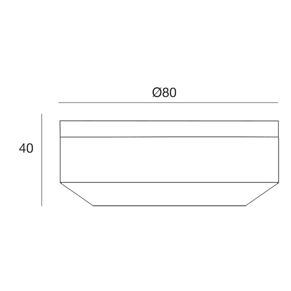 Schema delle dimensioni, Pouf - Vela Rotondo