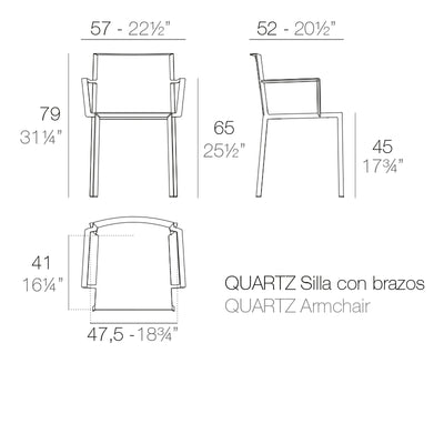 Chaise d'Extérieur - Quartz