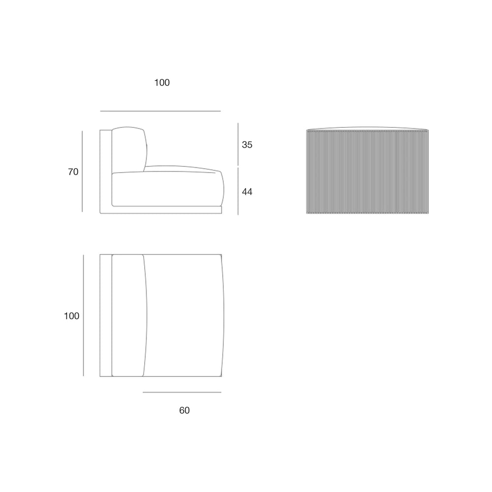 Schema delle dimensioni, Gatsby - Modulo centrale