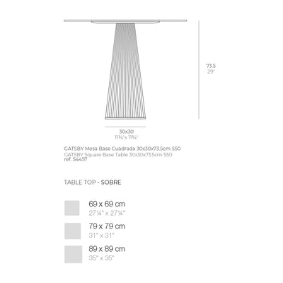 Table - Gatsby Carré