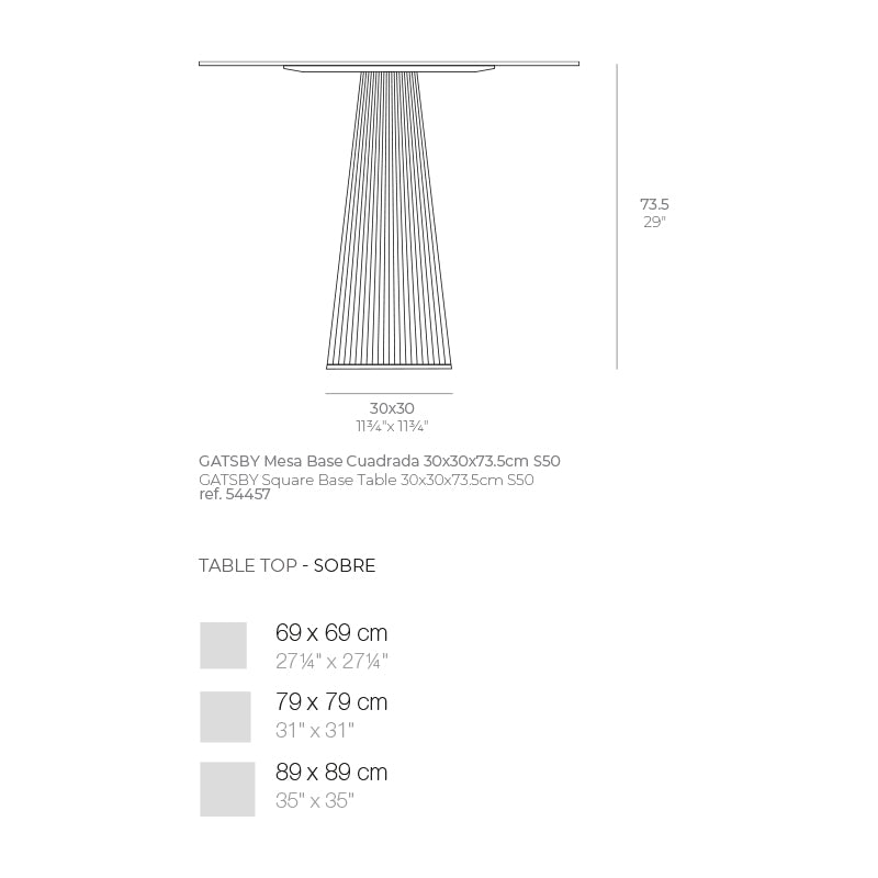 Table - Gatsby Carré