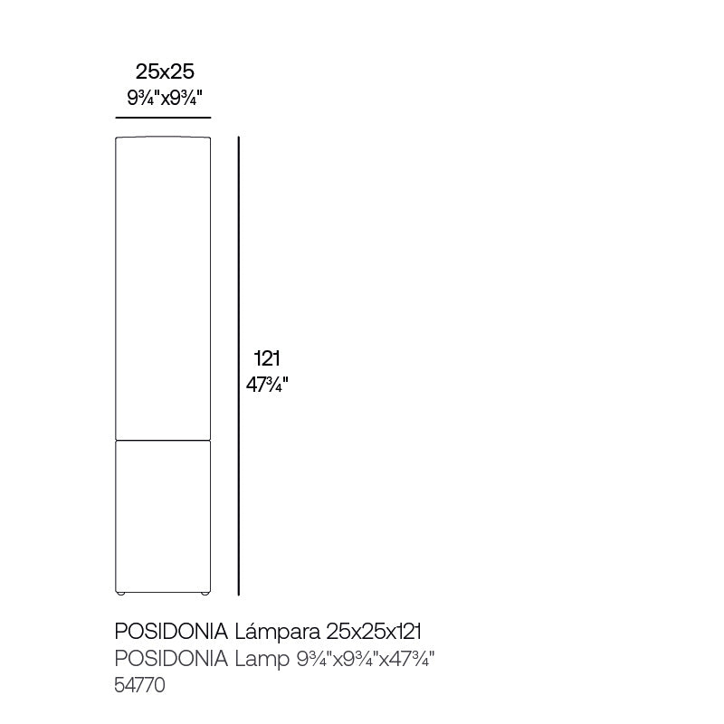 Lampadaire - Posidonia 120 cm
