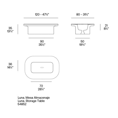 Table Basse - Luna LED