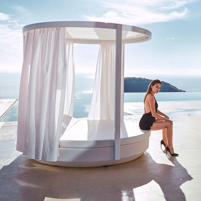 Daybed - Vela Rond Inclinable avec Auvent