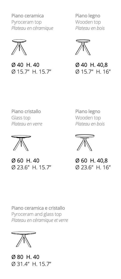table basse pied croisé verre
