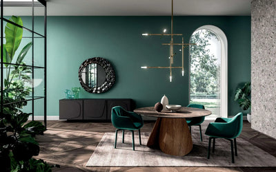 table ronde bois massif pied central