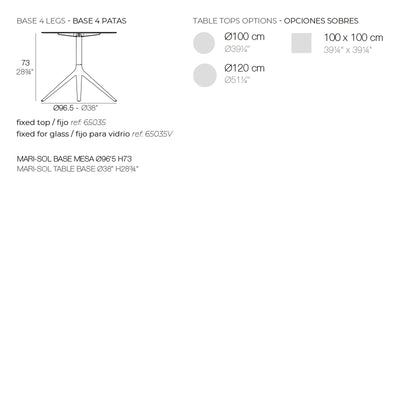 Table - Mari-Sol Carrée