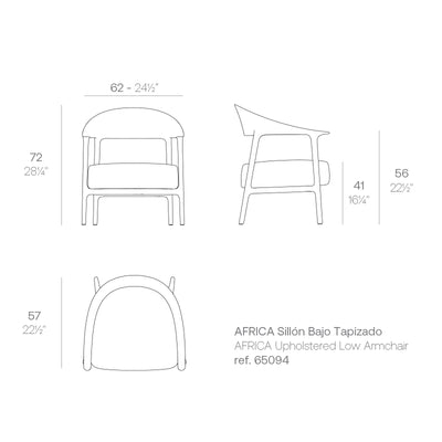 Chaise - Africa Cosy Low