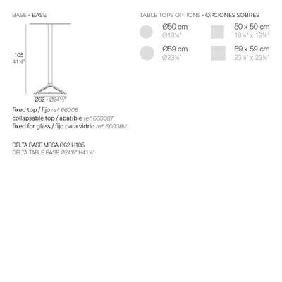 Table Haute - Delta Ronde