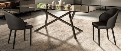 chaise bois et tissu bleu 