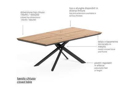 table à rallonge bois massif
