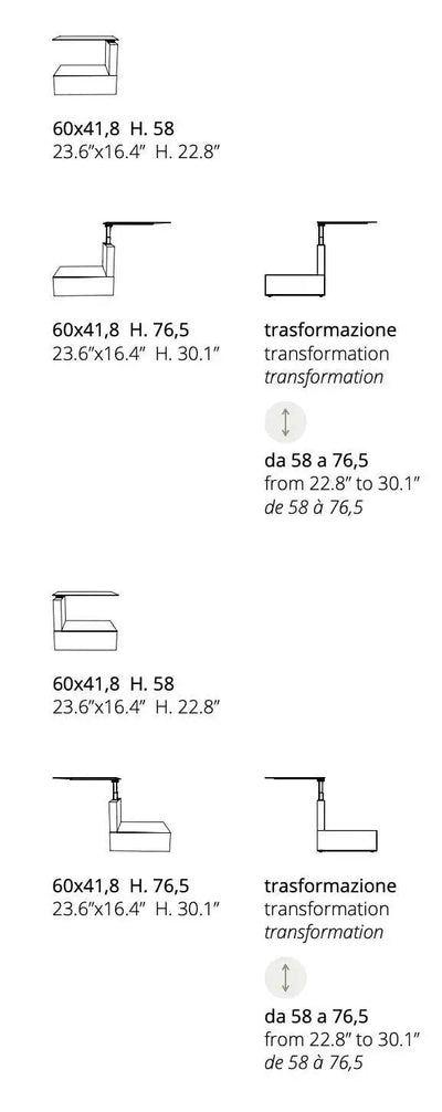 table d'appoint relevable