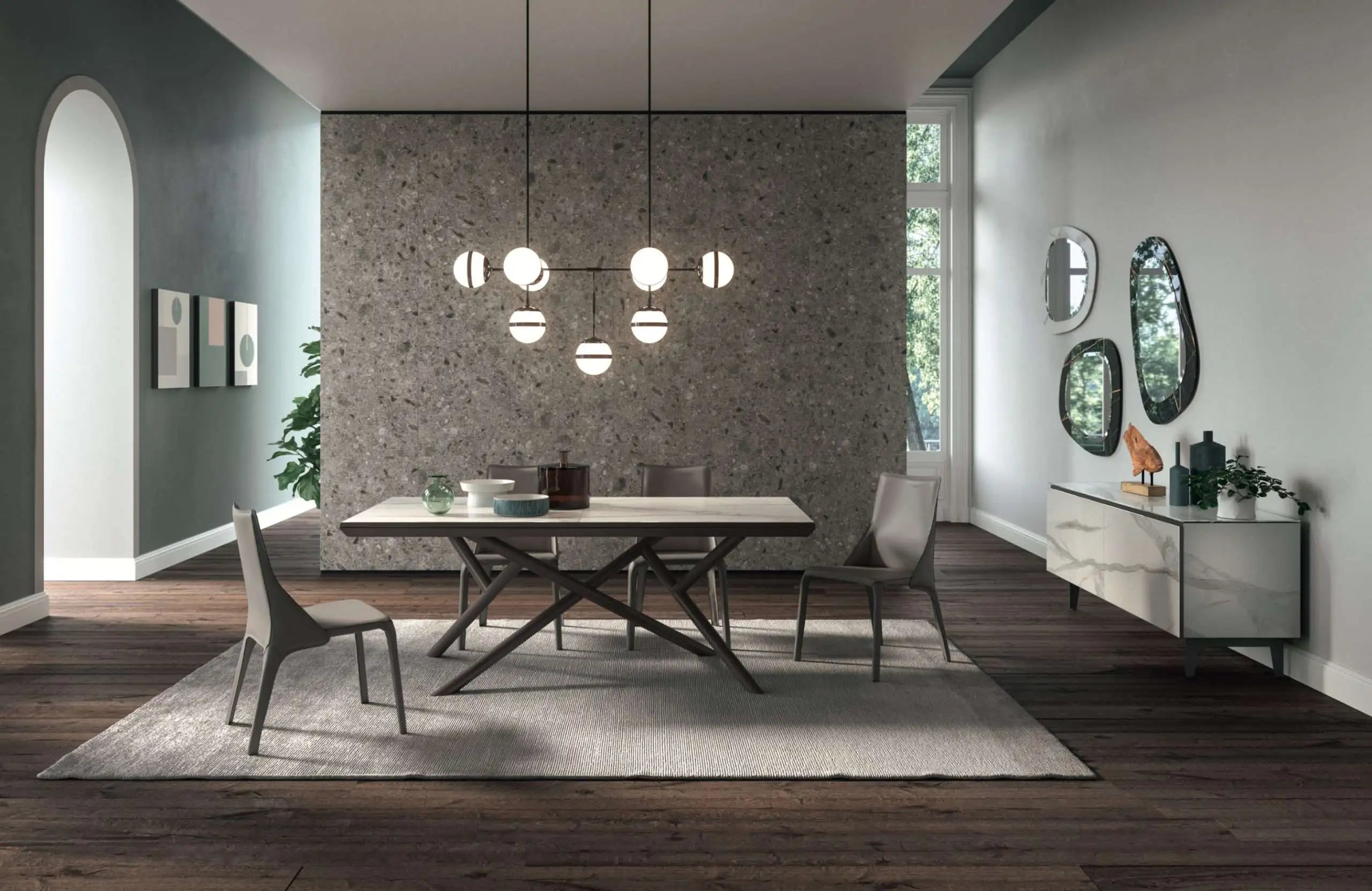 table marbre extensible