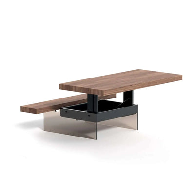 table basse avec plateau relevable bois 