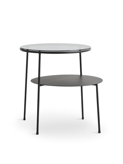 Bout-canape-Double-Plateau-Verre-Metal