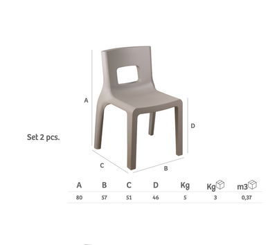 Chaise de Jardin - EOS (x2)