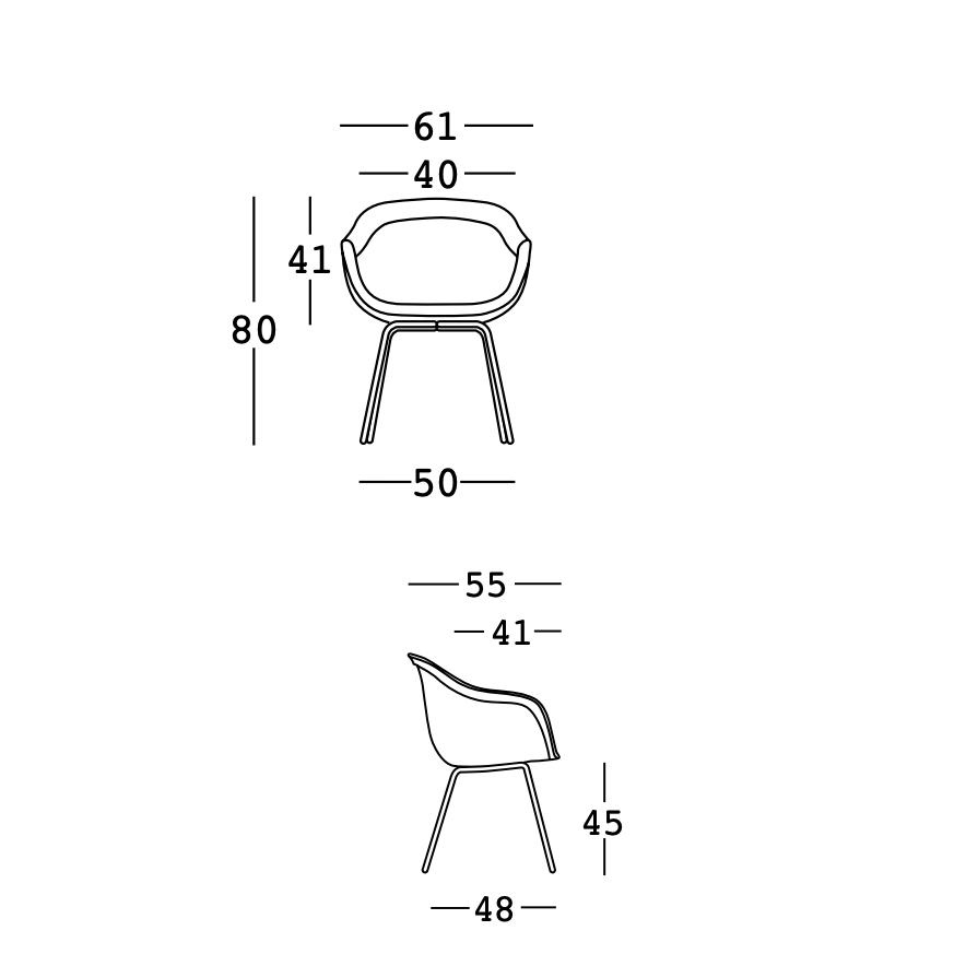 Chaise de Jardin - Fade (x2)