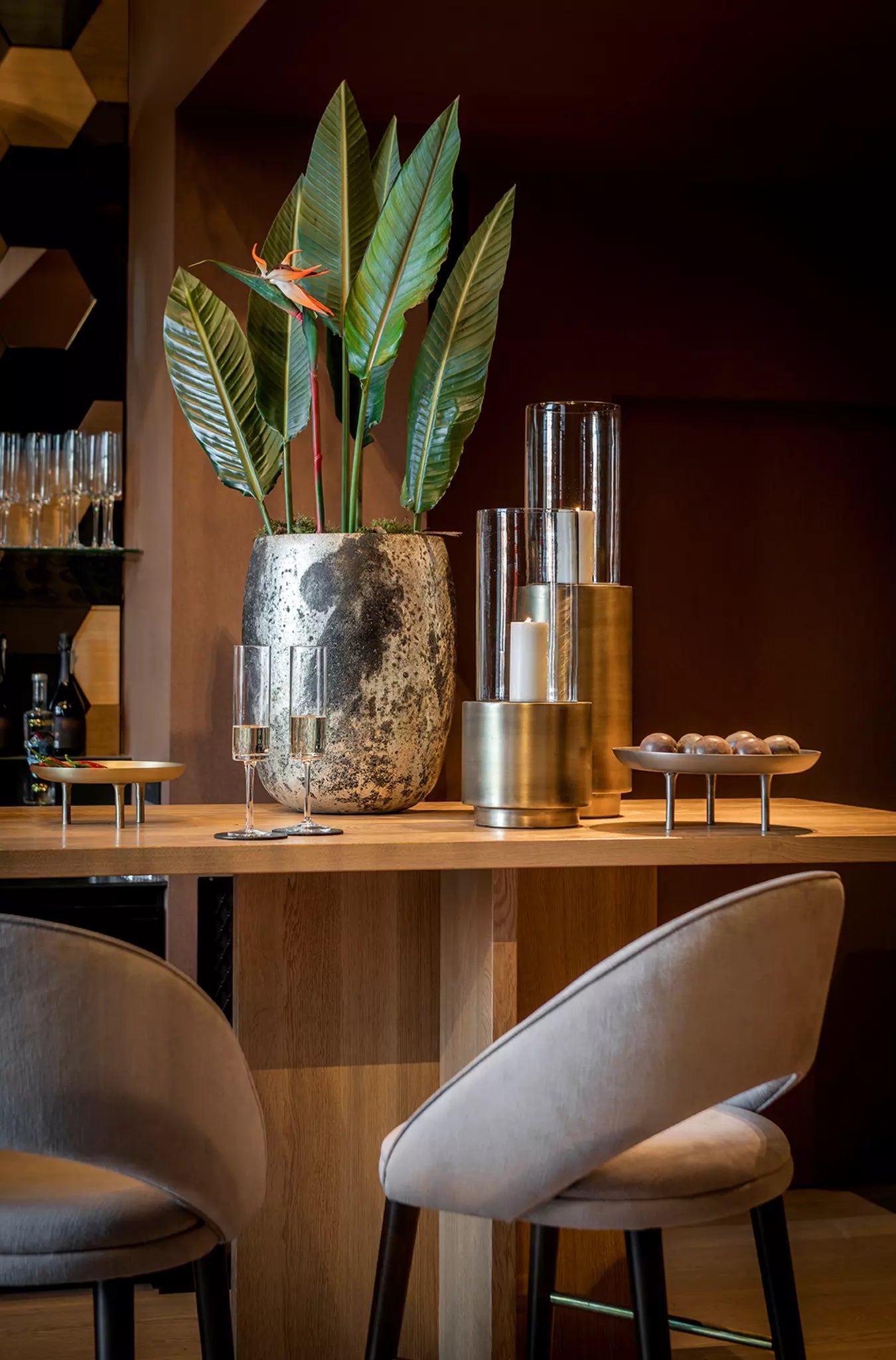 Chaise-Bar-Tissu-Bouclette-original