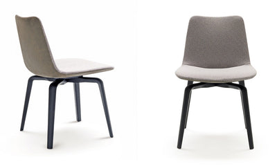 Chaise-Cuir-Bois-Vintage-originale