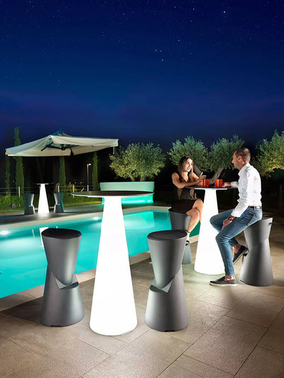 Barhocker Dot aus Kunststoff, Outdoor