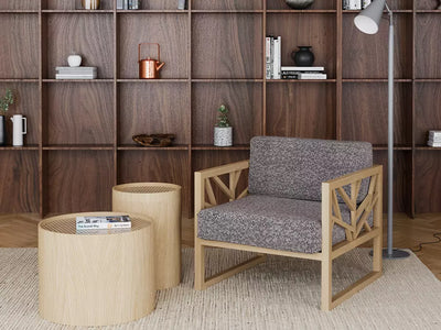 Fauteuil Lounge Bois
