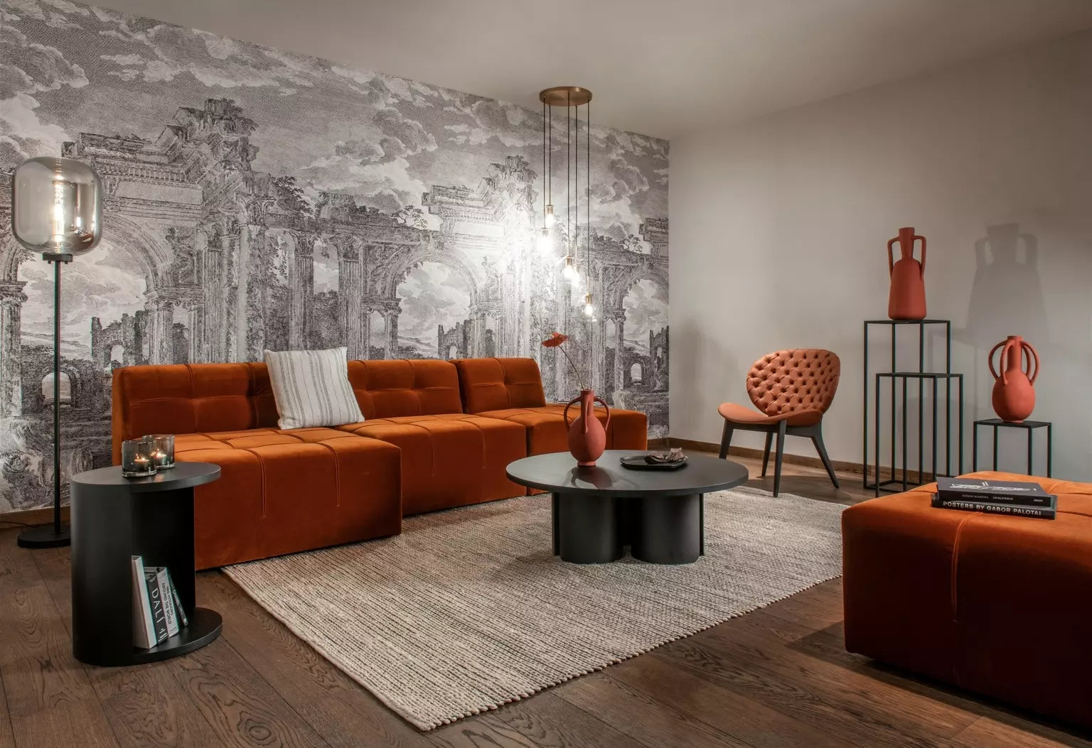 Table-Basse-Ronde-Metal-Industriel-Salon-pas-cher