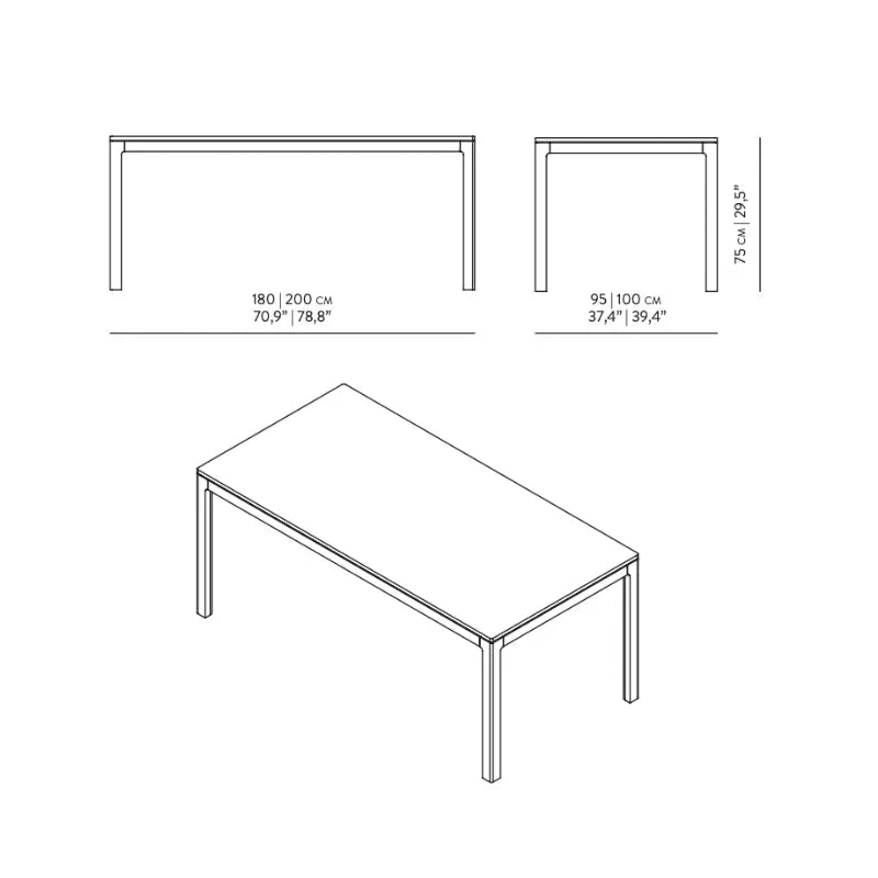 Table-Bois-Rectangle-dimension
