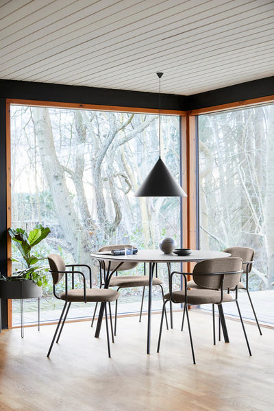 Table-Scandinave-Ronde-noir-120Cm