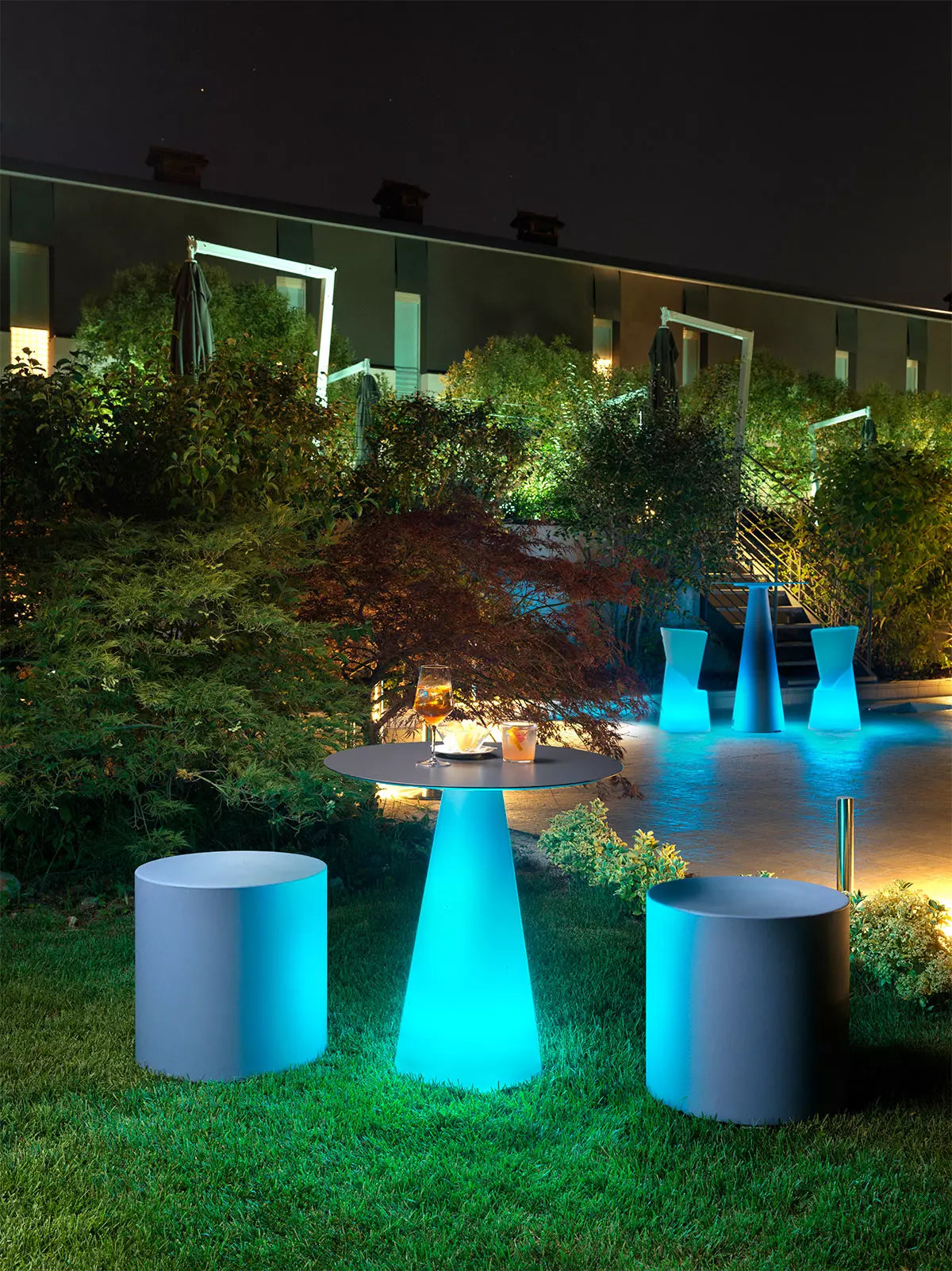 Table-bar-led-Ronde-Plastique